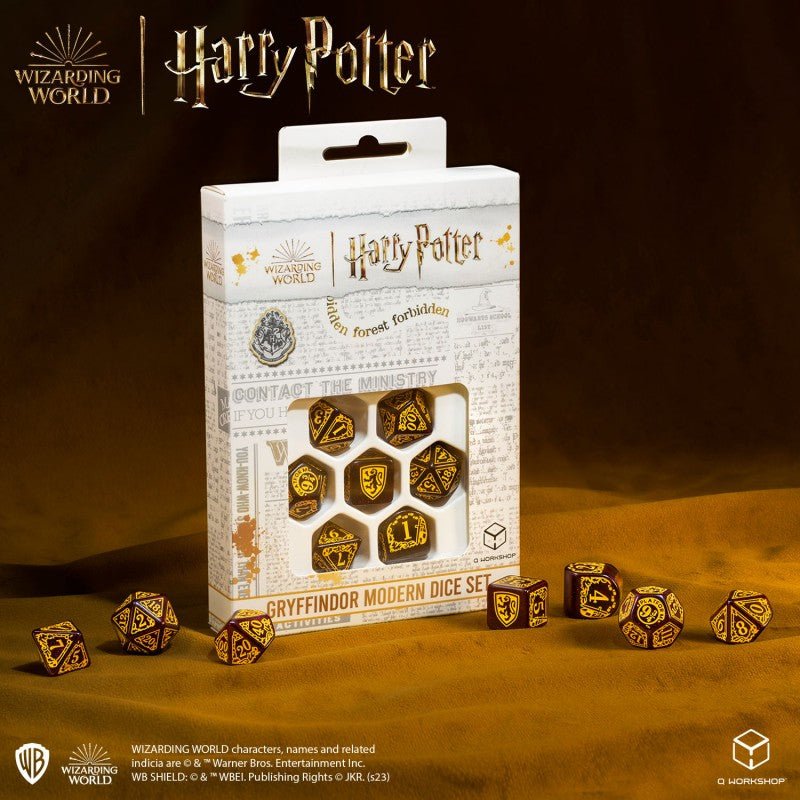 Harry Potter. Gryffindor Modern Dice Set - Mini Megastore