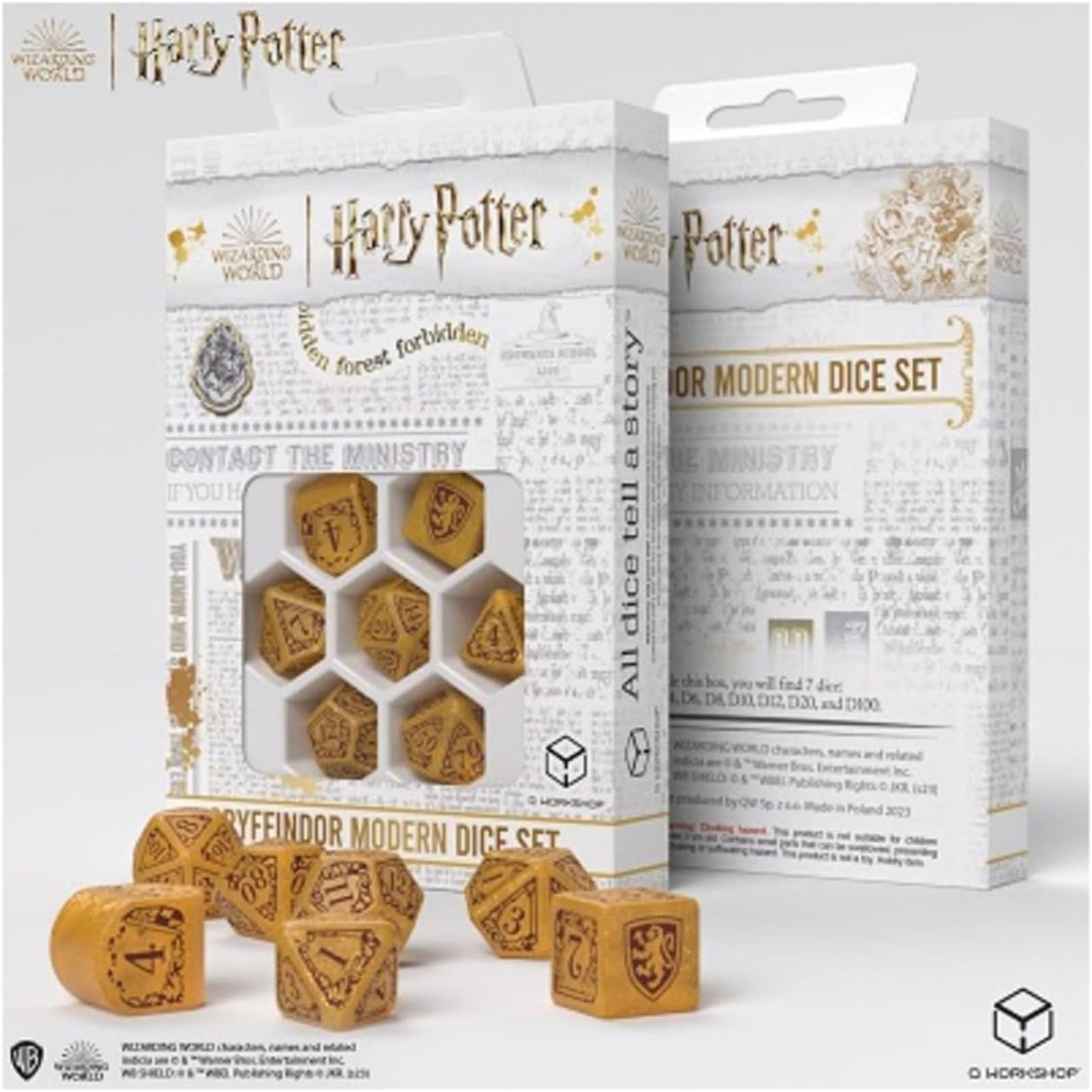 Harry Potter. Gryffindor Modern Dice Set - Mini Megastore