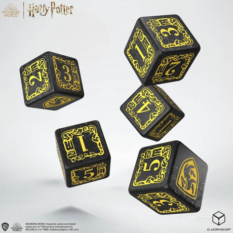 Harry Potter. Hufflepuff Dice & Pouch - Mini Megastore