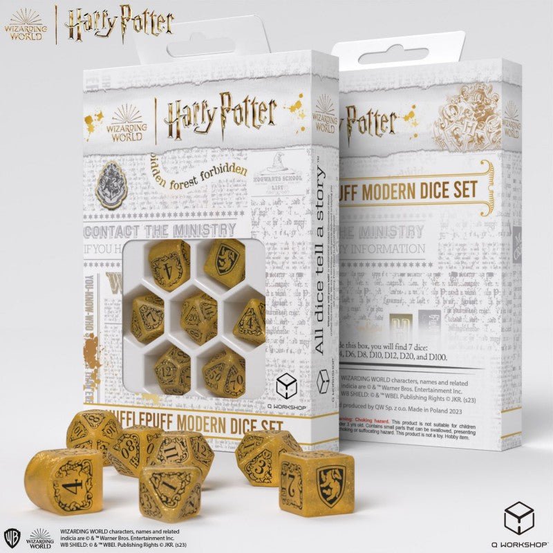 Harry Potter. Hufflepuff Modern Dice Set - Mini Megastore