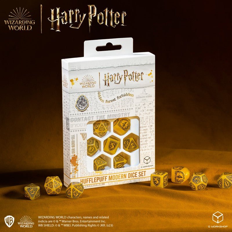 Harry Potter. Hufflepuff Modern Dice Set - Mini Megastore