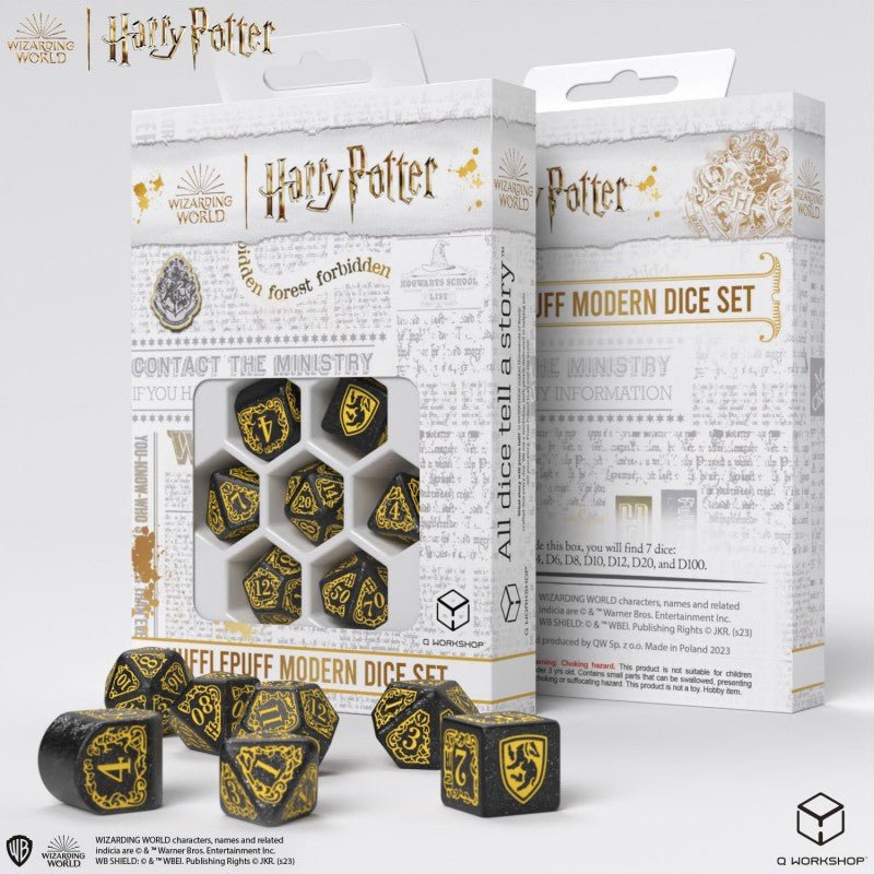 Harry Potter. Hufflepuff Modern Dice Set - Mini Megastore