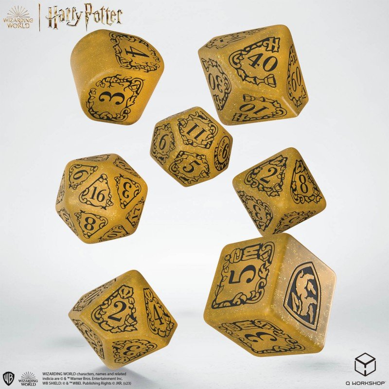 Harry Potter. Hufflepuff Modern Dice Set - Mini Megastore