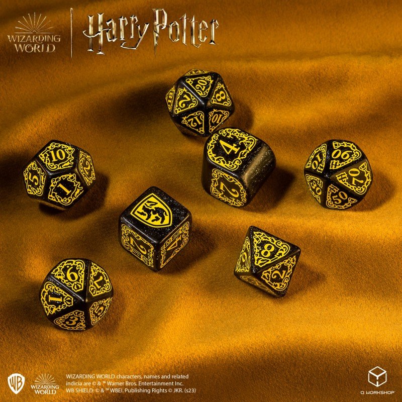 Harry Potter. Hufflepuff Modern Dice Set - Mini Megastore