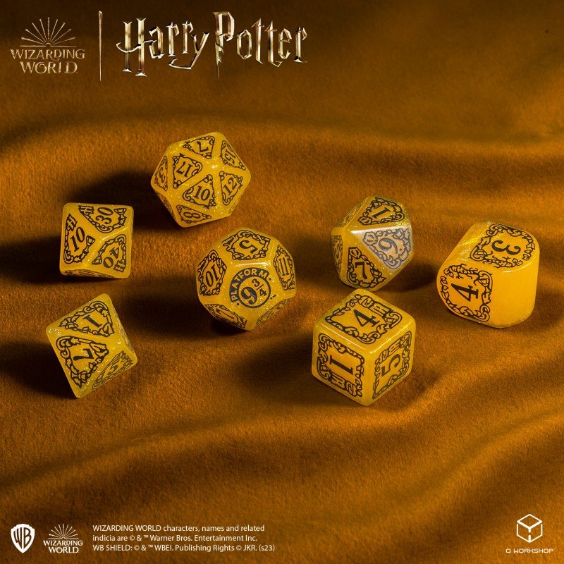 Harry Potter. Hufflepuff Modern Dice Set - Mini Megastore