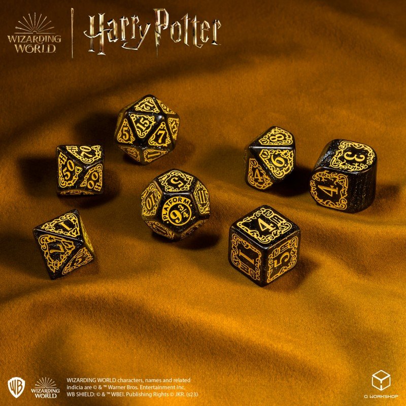 Harry Potter. Hufflepuff Modern Dice Set - Mini Megastore