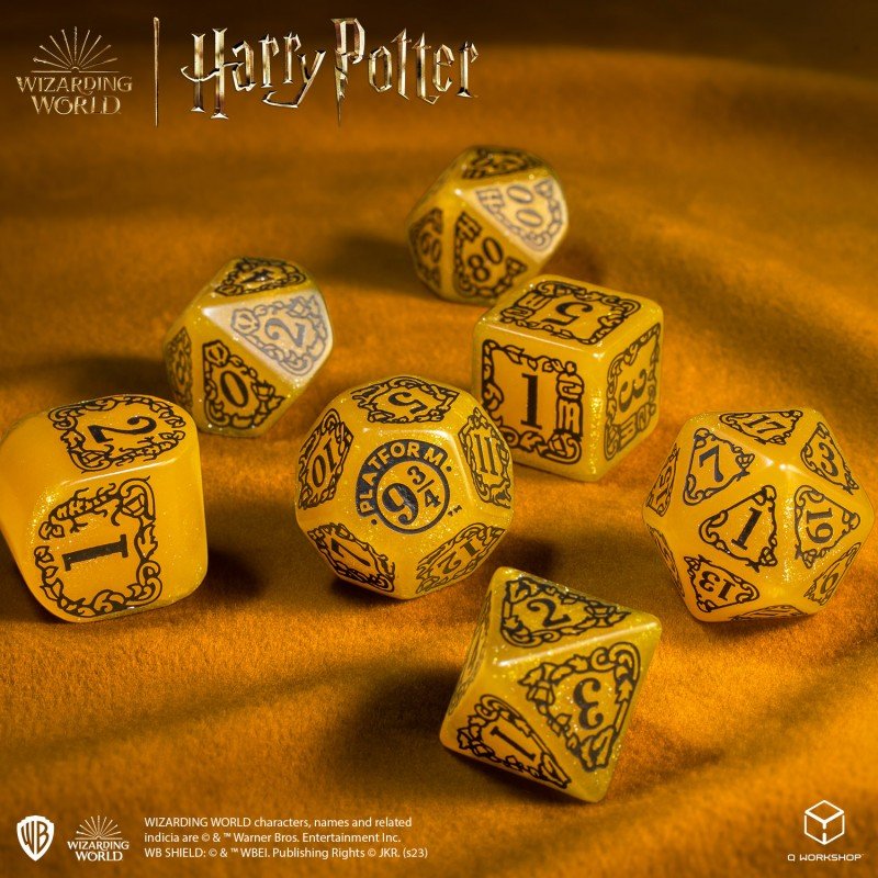 Harry Potter. Hufflepuff Modern Dice Set - Mini Megastore