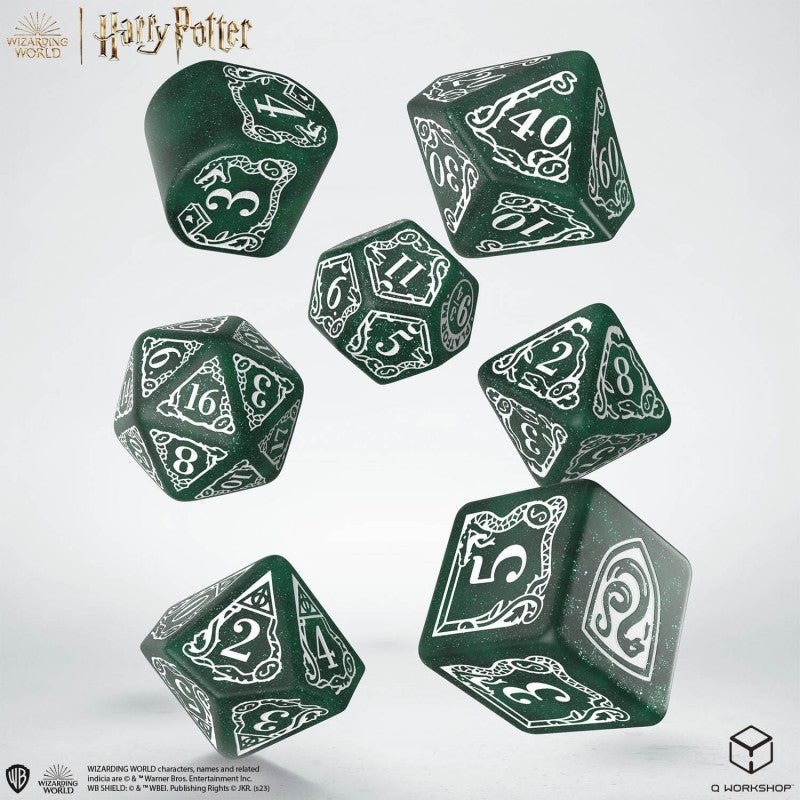 Harry Potter. Slytherin Modern Dice Set - Mini Megastore