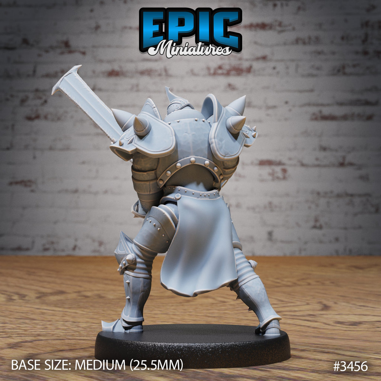 Heart Knight - humanoid fighter / paladin Miniature - Mini Megastore