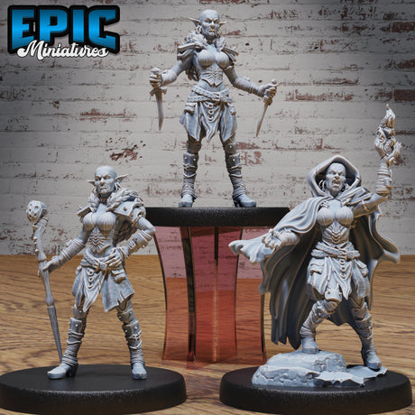 Hobgoblin Adventurer Female and Male Miniatures - Mini Megastore