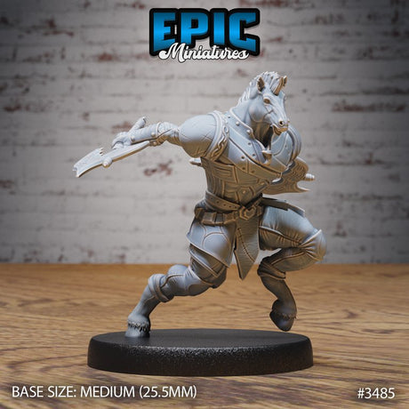 Horse Folk Knight Miniature - Mini Megastore