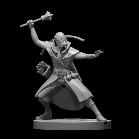 Human Male Artificer Alchemist with Gas Mask Miniature - Mini Megastore