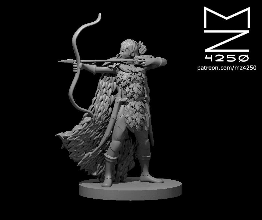 Human Ranger / Archer miniature - Mini Megastore