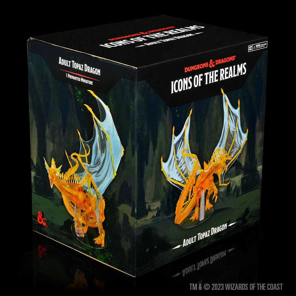 Icons of the Realms: Adult Topaz Dragon - Mini Megastore