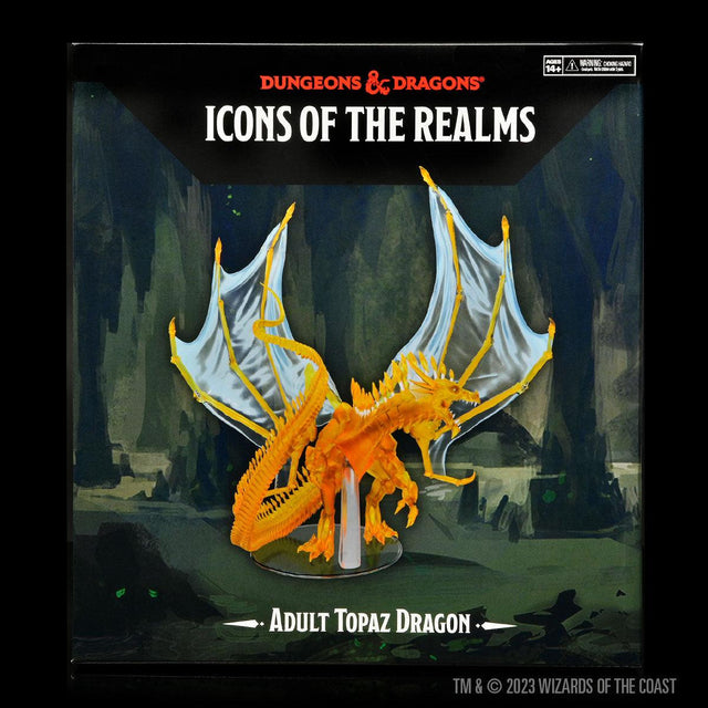 Icons of the Realms: Adult Topaz Dragon - Mini Megastore