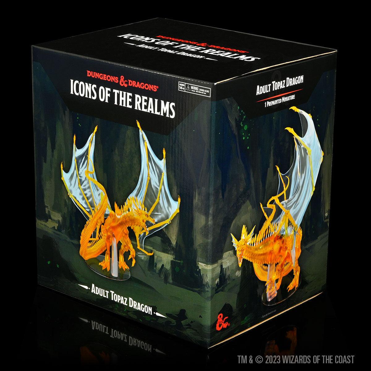 Icons of the Realms: Adult Topaz Dragon - Mini Megastore