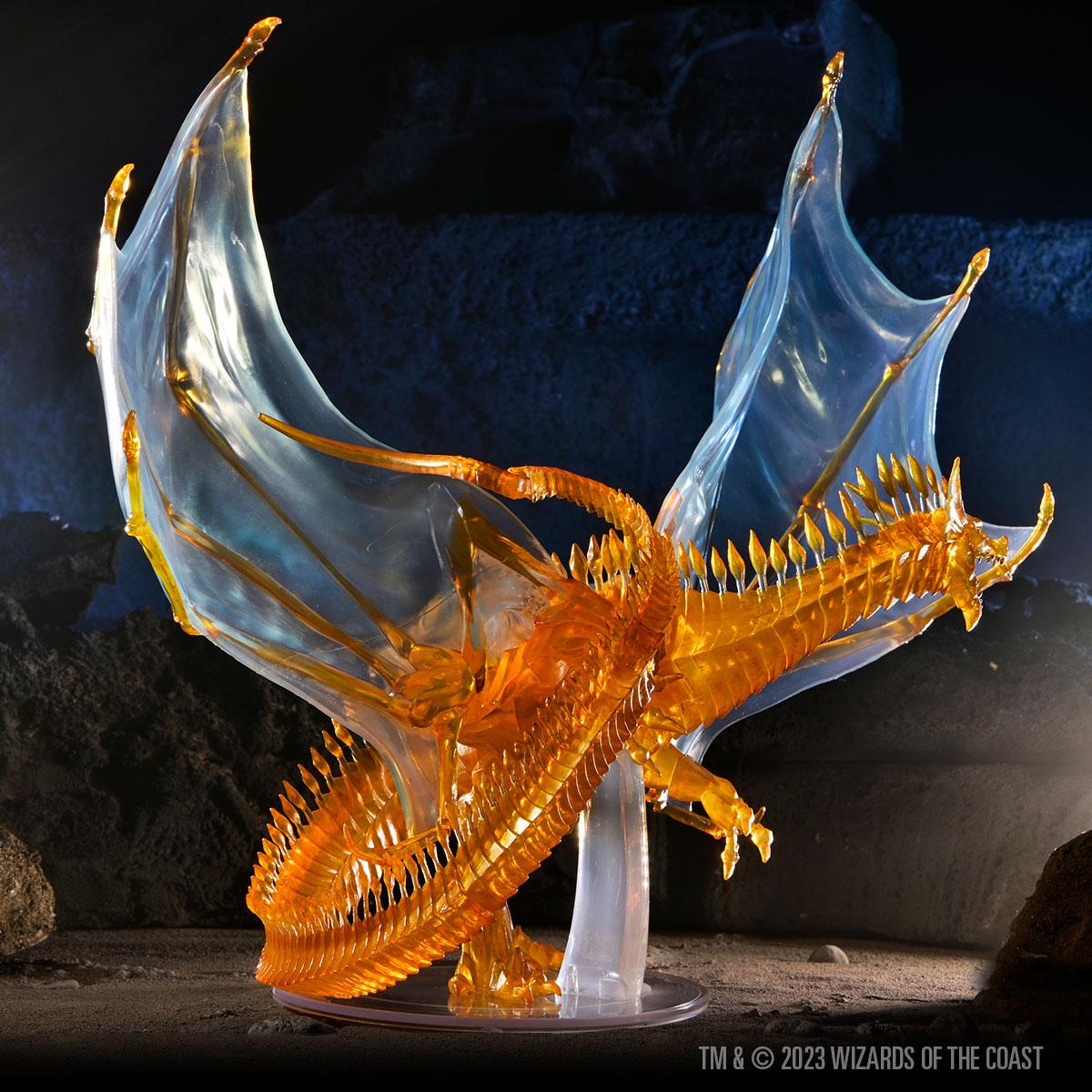 Icons of the Realms: Adult Topaz Dragon - Mini Megastore