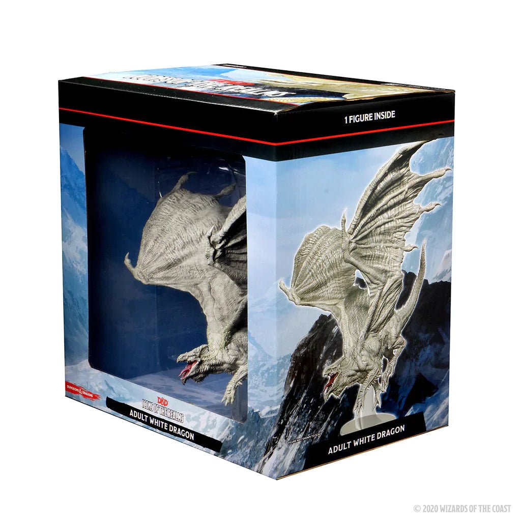 Icons of the Realms: Adult White Dragon Prepainted Premium Miniature - Mini Megastore