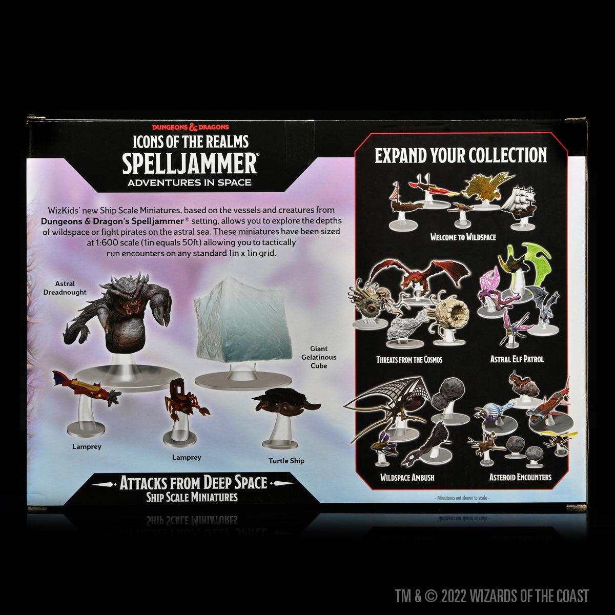 Icons of the Realms Spelljammer Adventures in Space pre-painted Miniatures Ship Scale - Attacks from Deep Space - Mini Megastore