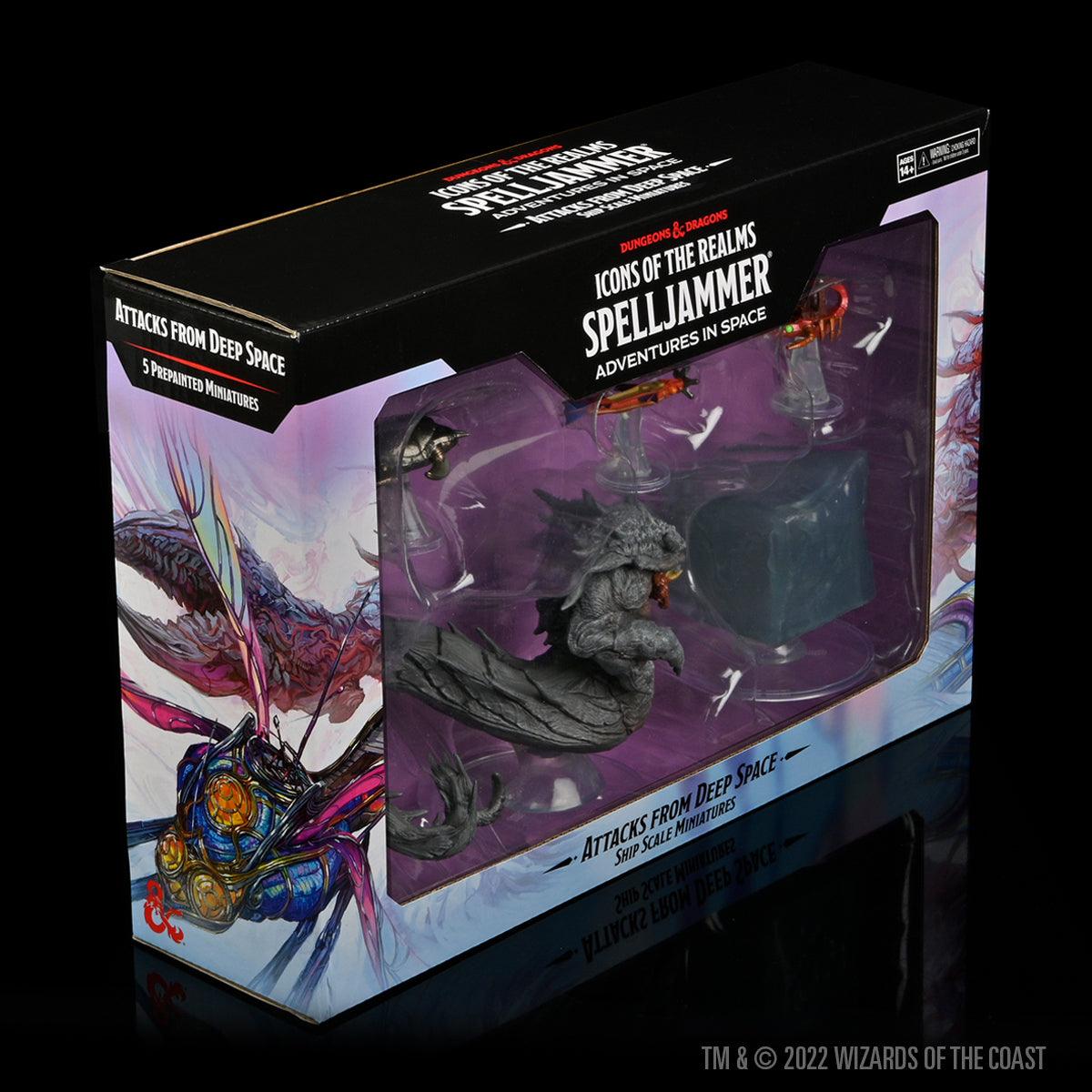 Icons of the Realms Spelljammer Adventures in Space pre-painted Miniatures Ship Scale - Attacks from Deep Space - Mini Megastore