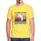 I'm Fine, Everythings fine DnD Cat T-shirt - Mini Megastore