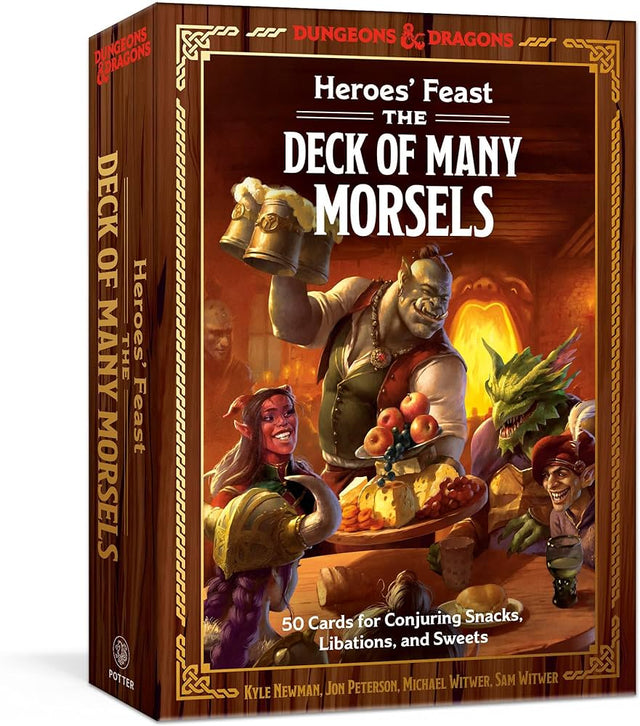 Image for Heroes' Feast: The Deck of Many Morsels : 50 Cards for Conjuring Snacks, Libations, and Sweets Click to enlarge Heroes' Feast: The Deck of Many Morsels : 50 Cards for Conjuring Snacks, Libations, and Sweets - Mini Megastore