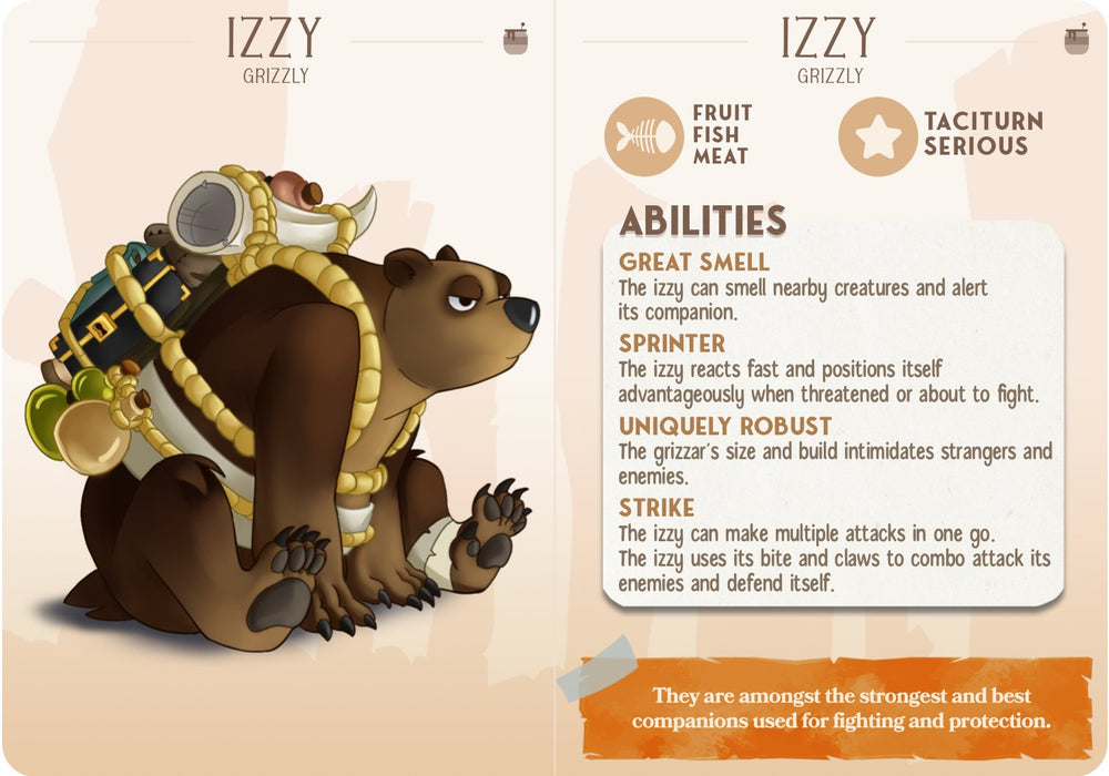 Izzy the Grizzley Bear Companion Miniatures - Mini Megastore
