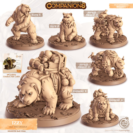 Izzy the Grizzley Bear Companion Miniatures - Mini Megastore