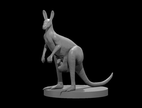 Kangaroo and Kangaroo Boxer Miniatures - Mini Megastore