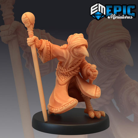 Kenku - Mage With Dagger and Staff Miniature - Mini Megastore