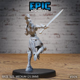 Knight Lady Joan - Female Human Fighter / Paladin Miniature - Mini Megastore