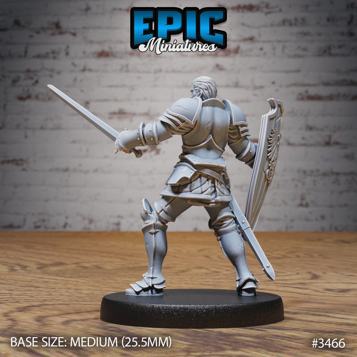 Knight Sir Tristan - Human Knight / Paladin Miniature - Mini Megastore