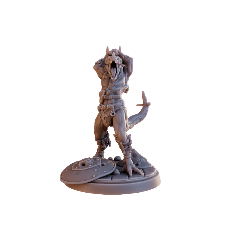 Kobold Barbarian Miniature / Statue - Mini Megastore