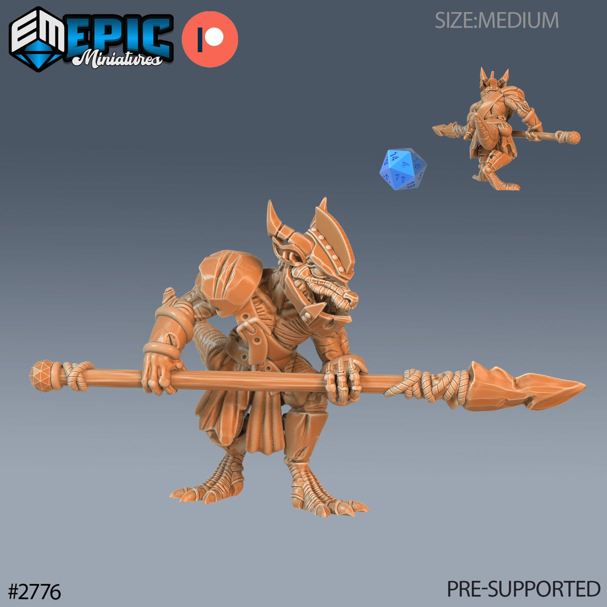 Kobold Spear Miniature - Mini Megastore