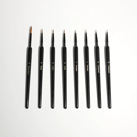 Kolinsky Sable Brush Set (8 brushes) - Mini Megastore