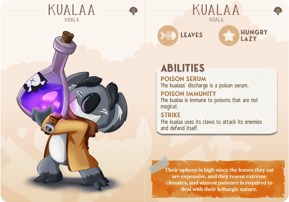 Kualaa the Koala companion Miniatures - Mini Megastore
