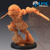 Leonin / Lion Folk Barbarian Miniature - Mini Megastore