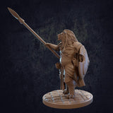 Leonin / Lionfolk Fighter with Spear Miniature - Mini Megastore