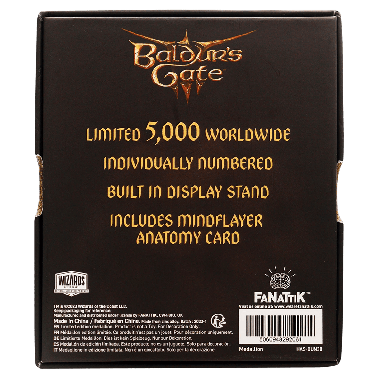 Limited Edition Baldurs Gate 3 Medallion - Mini Megastore