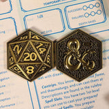 Limited Edition Metal D20 Coin - Mini Megastore