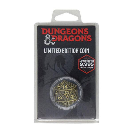 Limited Edition Metal D20 Coin - Mini Megastore