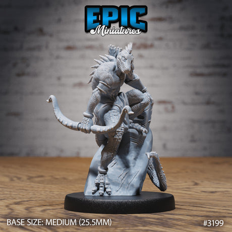 Lizardfolk Human Hunter Miniature - Mini Megastore