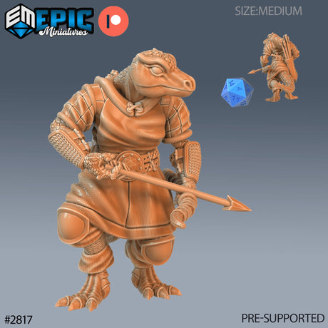 Lizardman Archer / Ranger Miniature - Mini Megastore