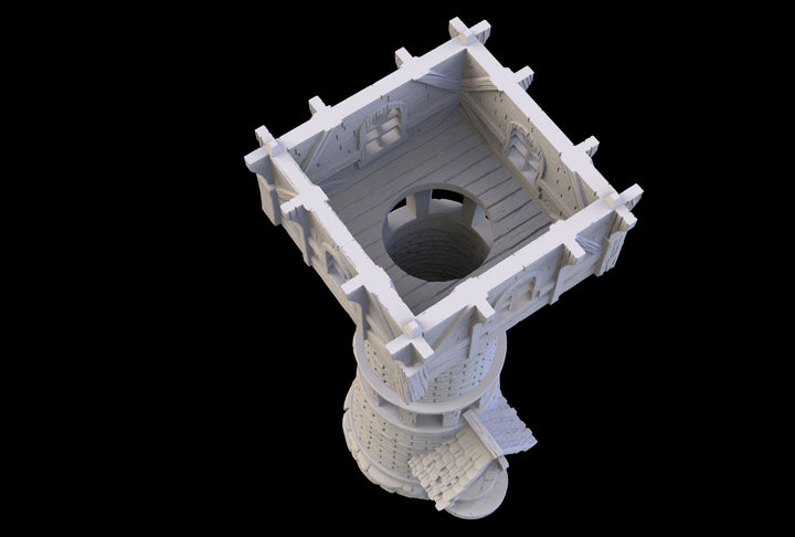 Lookout Tower - 3D printed Multifloor house - Mini Megastore