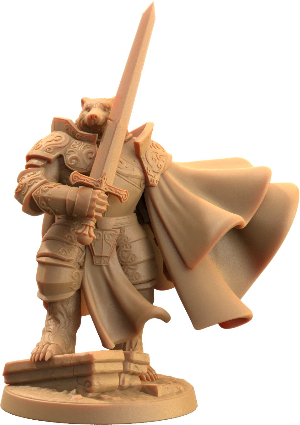 Lord Samson, Badger Knight / Paladin Miniature - Mini Megastore