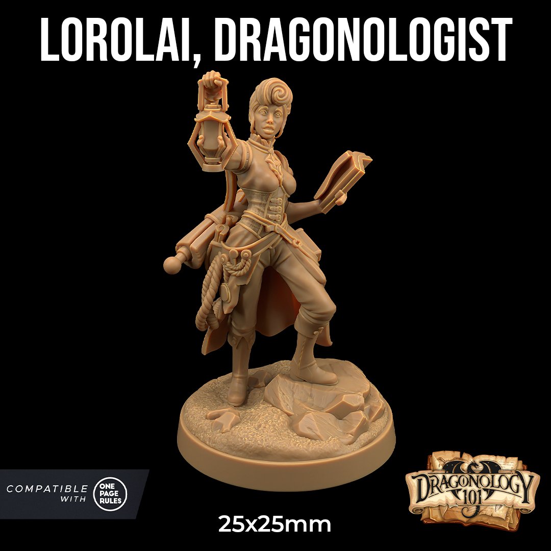 Lorolai Dragonologist - Explorer miniature - Mini Megastore