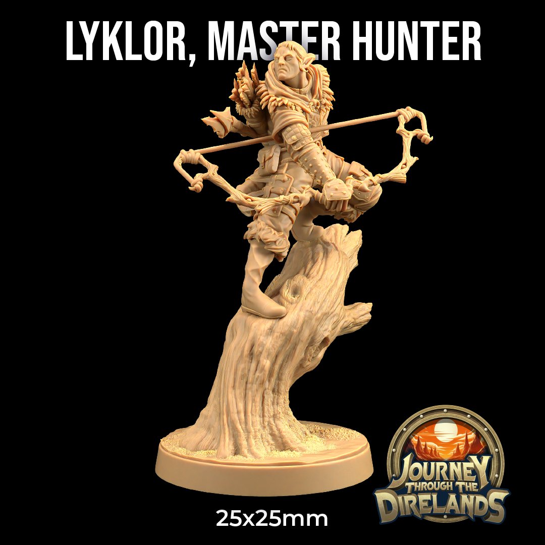 Lyklor, Master Hunter - Elf Hunter Miniature - Mini Megastore