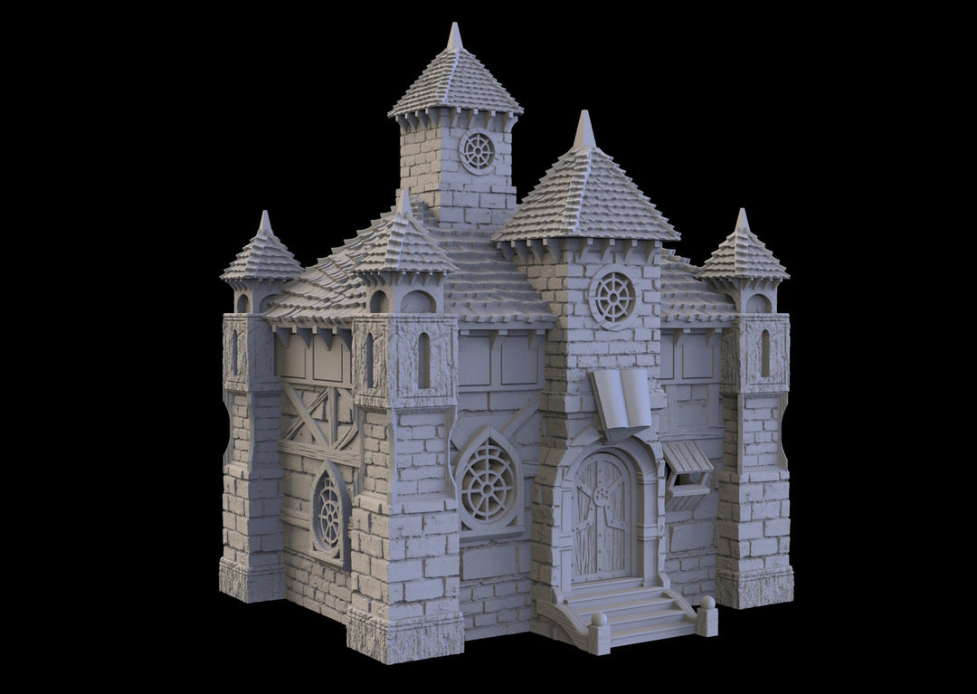 Magic Library - 3D printed Multifloor house - Mini Megastore