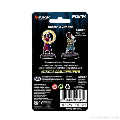 Magic: The Gathering Unpainted Miniatures: Rootha & Zimone - Mini Megastore