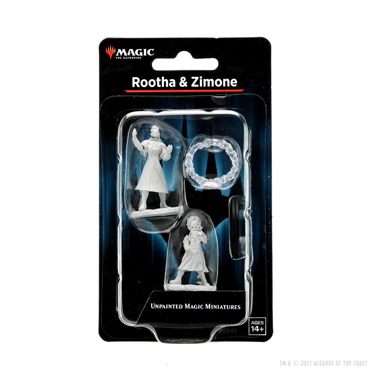 Magic: The Gathering Unpainted Miniatures: Rootha & Zimone - Mini Megastore